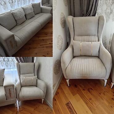 ofis almaq: Divan kreslo. 800azn. ideal veziyyetde. Bazalıdır. Ünvan xırdalan — 1