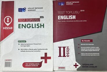 Kitablar, jurnallar, CD, DVD: English test toplusu
