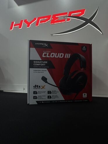 Səsgücləndiricilər, qulaqlıqlar və mikrofonlar: HyperX Cloud III Wireless qulaqcıq-mikrofon (gaming headset) - — 3