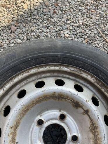 колесо на бус: Дөңгөлөктөр монтажда 215 / 55 / R 16, All-season, Камдык, Жеңил унаалар, Темир, тешиктери - 5