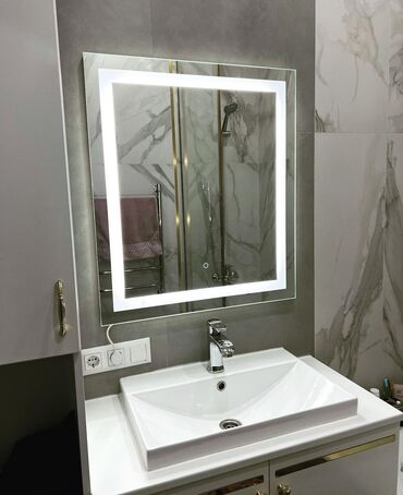 зеркало в ванную бишкек: Зеркало с подсветкой на заказ