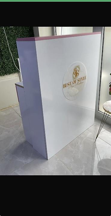 pismini stol: Resepşn/qarşılama masası – salon, klinika, butik və ofislər üçün. - — 1