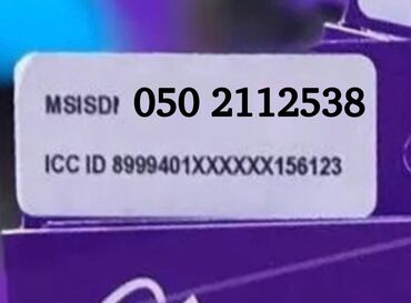 azercell data kart qiymeti: Nömrə: ( 050 ) ( 2112538 ), İşlənmiş