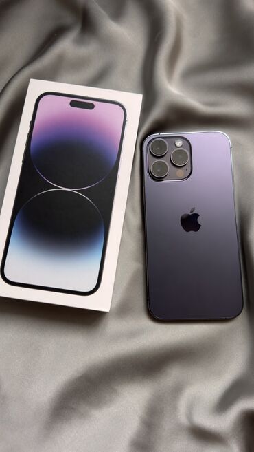 iphone 14 pro max бесплатно: IPhone 14 Pro Max, Б/у, 256 ГБ, Deep Purple, Чехол, Кабель, Коробка, 84 %