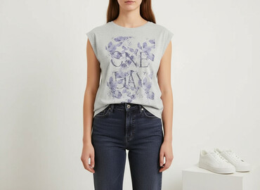 lawendowy t shirty: Reserved, T-shirt damski, rozmiar M