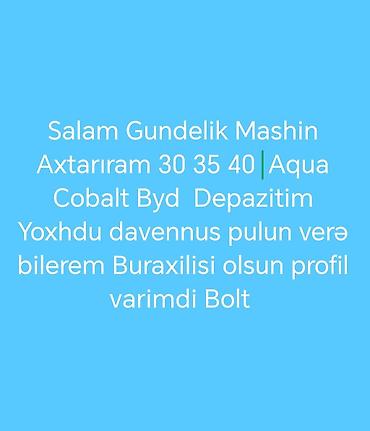 kreditle masin qazel: Avtomobil alışı — 1