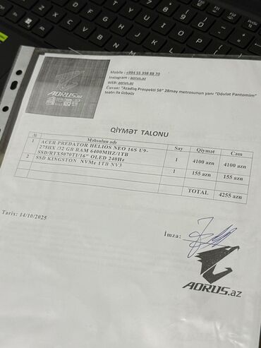 Acer: Acer Predator, 16 ", Intel Core i9, 1 TB — 12