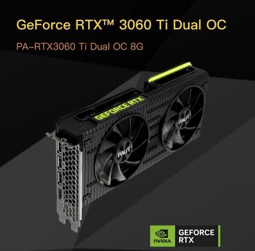 видеокарты 3060: Продаю видеокарту GeForce RTX™ 3060 Ti Dual 8Gb = 16Gb В пользовании