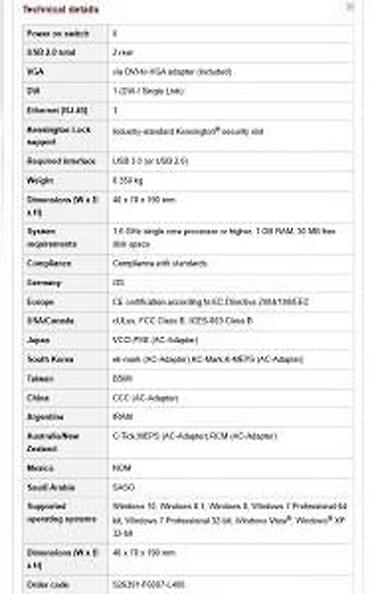 Doking stanice: USB 3.0 Docking Station – univerzalna USB dok stanica sa DisplayLink — 9