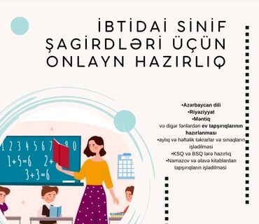 1 hefteye 5 kq ariqlamaq: Məktəbəqədər və ibtidai sinif hazırlığı, Azərbaycan dili, Onlayn