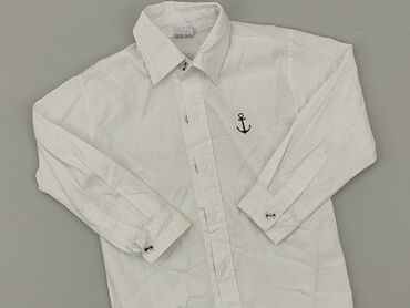 Shirts: Shirt 3-4 years, condition - Fair, pattern - Monochromatic, color - White