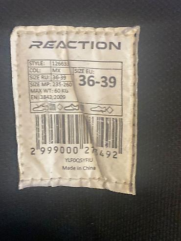 Roliklər: REACTION tənzimlənən inline konki - Ölçü aralığı: EU 36–39 (RU 36–39 — 2