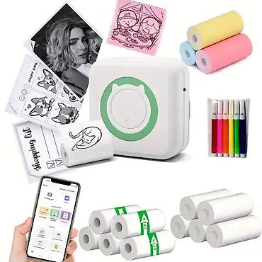 Ofis avadanlığı: Portativ Termal Mini Printer – Bluetooth Xüsusiyyətlər: - Kompakt — 1