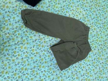 штаны детские теплые: Джинсы и брюки, цвет - Коричневый, Б/у