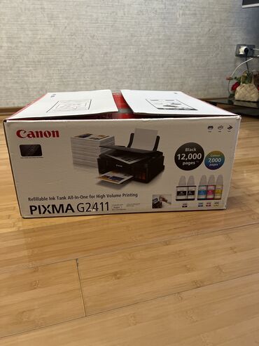 en ucuz printer: Canon pixma G2411 ev ucun istifave olunub butun rengler isleydi sadece