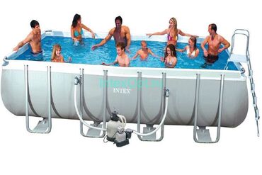 бассейн батут: Продаю бассейн, размер: 549х274х132 см. В такую жару самое то!😻