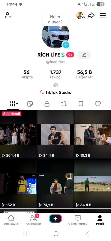 реклама в социальных сетях: Aktiv tiktok səhifəsidir yazın ad deyisdirme aktivdir qiymet 15