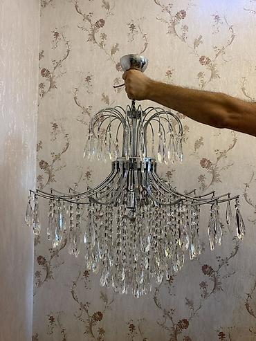 Ev üçün dekor: Çılçıraq, 10 və daha çox lampa, Xrustal — 4