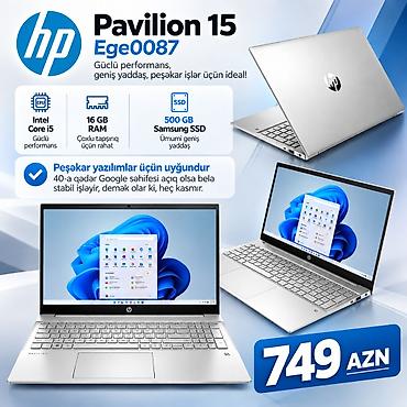 8gb ram notebook: İşlənmiş HP Pavilion, 15.6 ", Intel Core i7, 512 GB, Ünvandan götürmə, Ödənişli çatdırılma, Rayonlara çatdırılma — 1