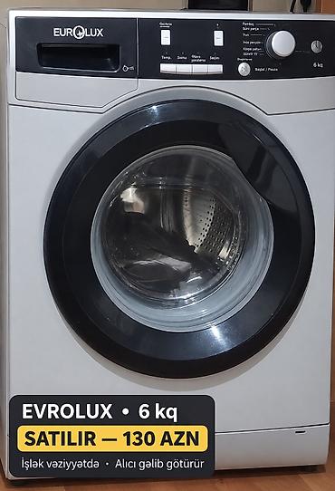 samsung was end: Eurolux 6 kq paltaryuyan maşın - Ön yükləməli, 6 kq tutum - — 1