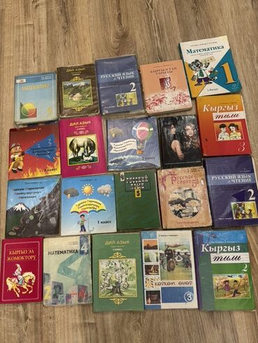книги школьников: Набор из 20 разнообразных школьных учебников и рабочих тетрадей