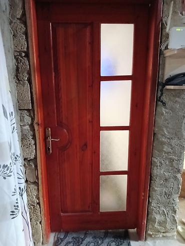 Дом и сад: Taxta otaq qapısı – şüşəli model - Material: təbii ağac (möhkəm — 2