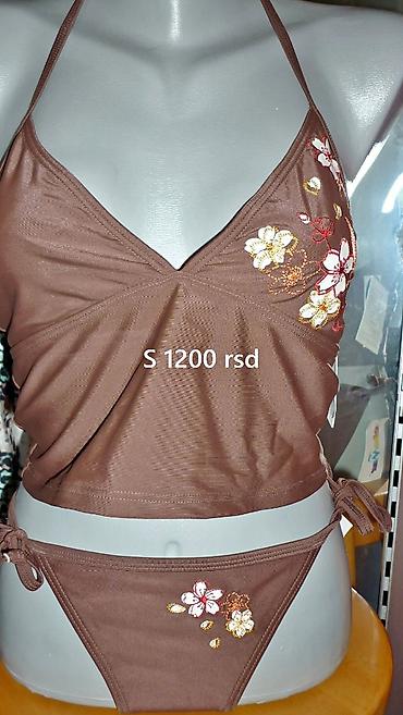 kupaci cacak: Ženski dvodelni kupaći kostim – tankini set - Boja: čokoladno braon - — 2