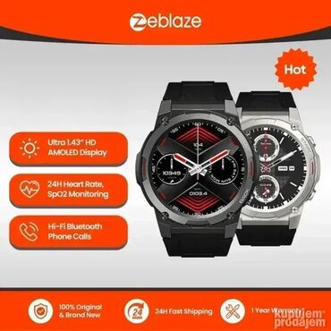 Ručni satovi: Zeblaze VIBE 7 PRO Pametni Sat ⌚ Karakteristike: 1,43 inča AMOLED — 4