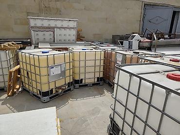 palet nədir: Su ceni IBC konteyner (1000 L) – metal karkaslı plastik çən - Tutum — 2