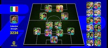 EFootball hesabı/squad – İtaliya temalı komanda quruluşu - Oyun