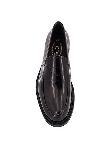 Ayaqqabılar: Tod’s kişi loaferləri – qara, klassik penny-loafer dizaynı — 3
