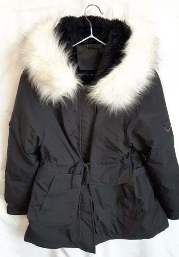 Пуховики и зимние куртки: Пуховик, Короткая модель, Корея, Стеганый, С капюшоном, Оверсайз, S (EU 36)