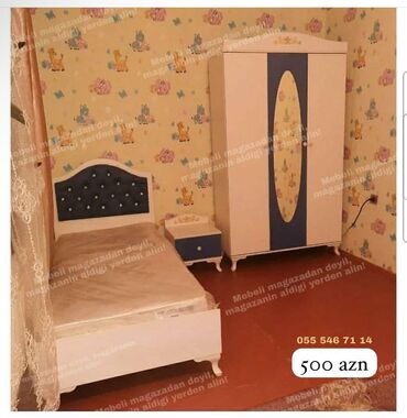Masa və oturacaq dəstləri: Oğlan və qız üçün, Yeni, Təknəfərlik çarpayı, Dolab, Tumba