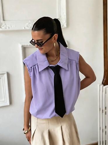 Ostalo: Bluzica + kravata = 2500 dinara🌼🌀🌀 — 1