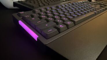 işlenmiş komputerler: 🇦🇿 ASUS TUF GAMING K1 Oyun Klaviaturası, Arxa isıqlandırma, bilək