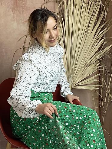 Юбки: Юбка миди с разрезом сбоку От 300 сом, оптом 250 сом в наличии 350 шт — 23