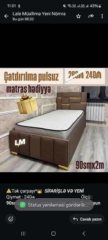 tek neferlik carpayı: Birnəfərlik, Bazasız, Pulsuz matras, Siyirməsiz — 2