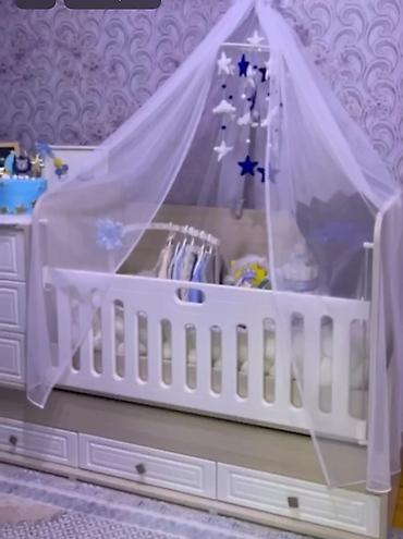 royal matras: Oğlan və qız üçün, İşlənmiş, Dördbucaq, Beşik, Matras ilə, Yellənmə mexanizmi ilə — 1