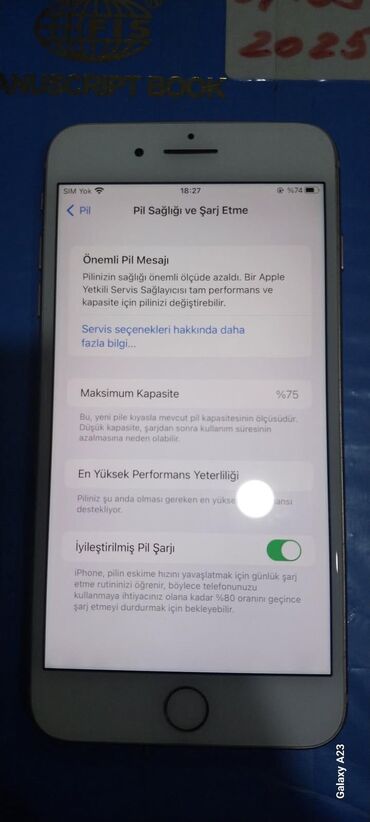 Apple iPhone: İphone 8 plus gold 64gb yaddaş, ekran pil kamera hərşeyi zavoddu — 6