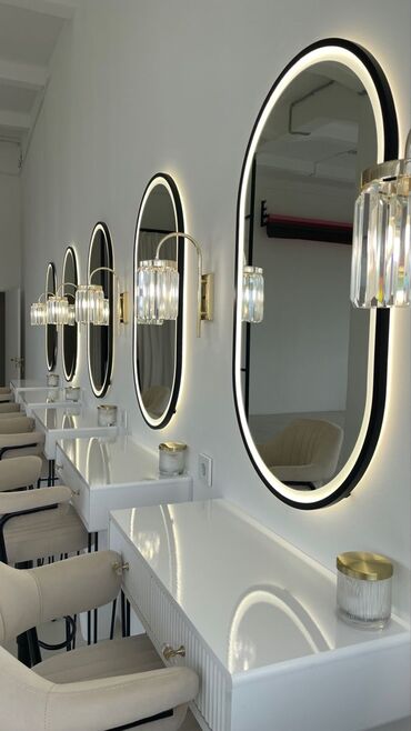 Salon masaları: Yeni, Saş kəsimi üçün masa, Güzgülü — 9