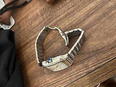 apple watch series 1: Cartier Santos saat – paslanmayan poladdan korpus və brelok, klassik — 4