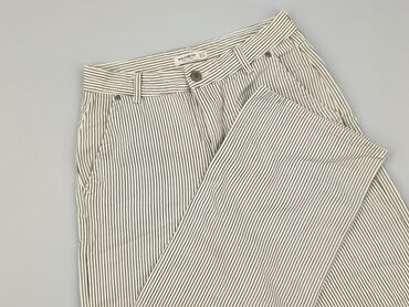 spodnie dresowe damskie z przeszyciami: Material trousers for women, Pull and Bear, size S (EU 36)