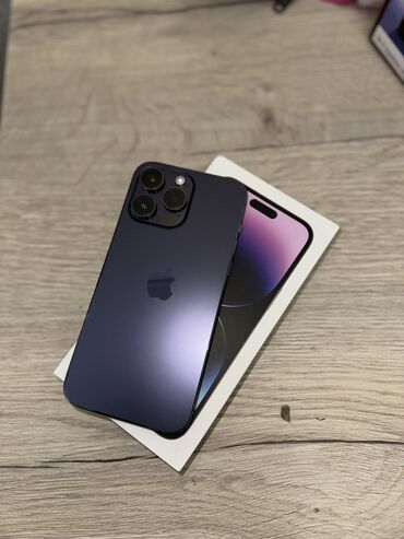 Apple iPhone: IPhone 14 Pro Max, Б/у, 256 ГБ, Deep Purple, Коробка, 89 %