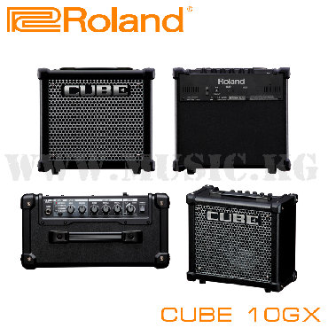 микрофон для записи: Комбо-усилитель: ROLAND CUBE-10GX Редактируемые тона для джема и