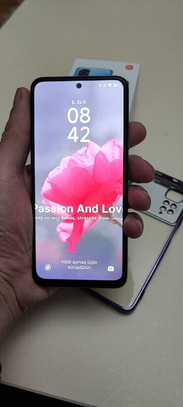 samsung galaxy note 10. qiymeti: Xiaomi Redmi Note 11S, 128 GB, rəng - Bənövşəyi, 
 İki sim kartlı, Barmaq izi, Face ID