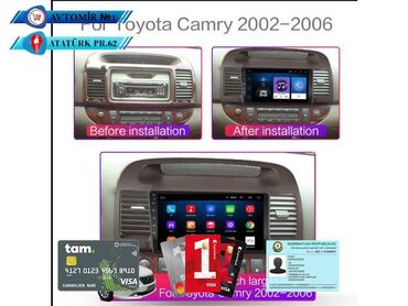 şit üstü monitor: Toyota Camry 02-06 Android Monitor DVD-monitor ve android monitor hər