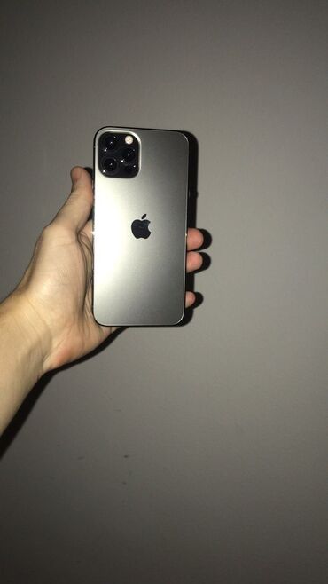 aifon 4s: IPhone 12 Pro, Колдонулган, 256 ГБ, Күмүш, Заряддоочу түзүлүш, Коргоочу айнек, Куту, 79 %