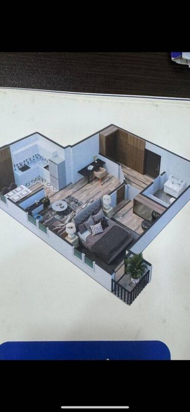 сдается квартира в частном доме: 1 комната, 50 м², Элитка, 9 этаж, ПСО (под самоотделку)