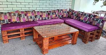 paletdən mebel: Paletlerden Baq mebeli .döşəklə və döşəksiz. 400 azn + — 8