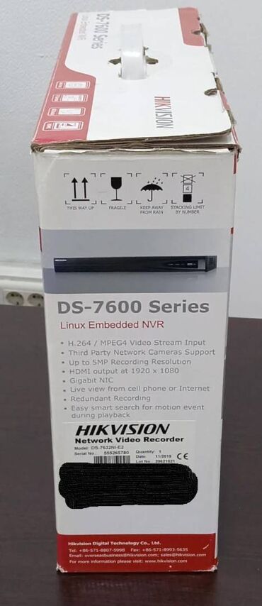 Təhlükəsizlik sistemləri: NVR.Hikvision DS-7632NI-I2 Tezedi karopkasida Lahiye üçün alınıb